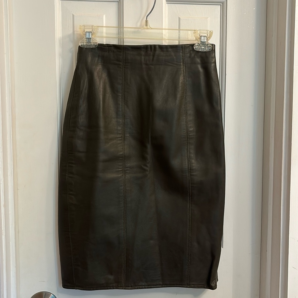 Leather skirt